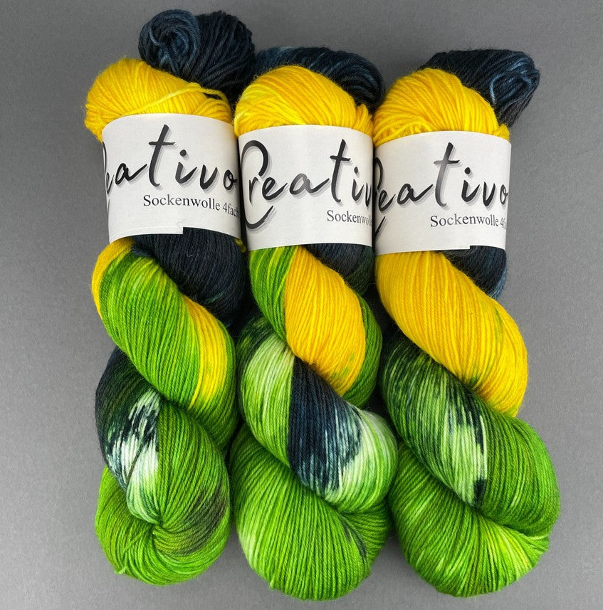 Creativo Sockenwolle handgefärbt -  Echeveau 100g/420m