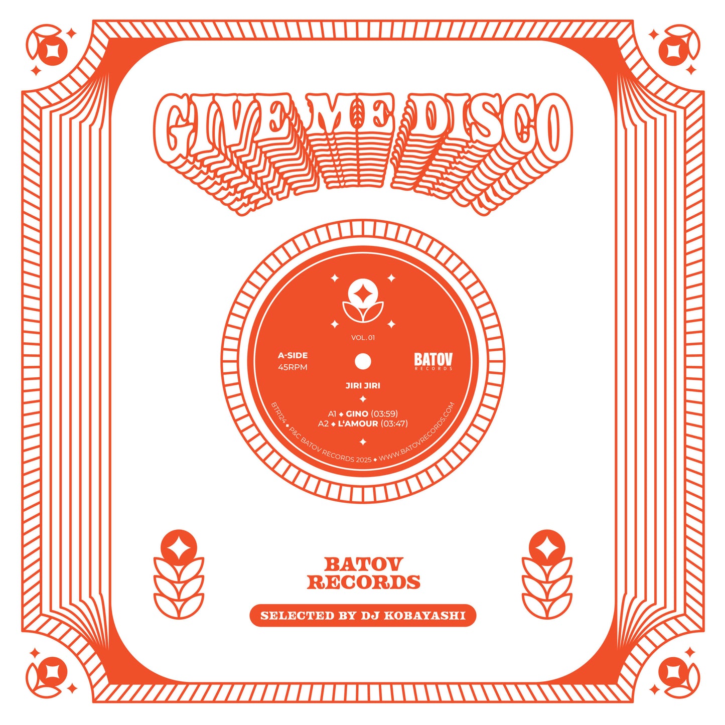 Give Me Disco - Vol 1 (Selected by DJ Kobayashi) - Jiri Jiri