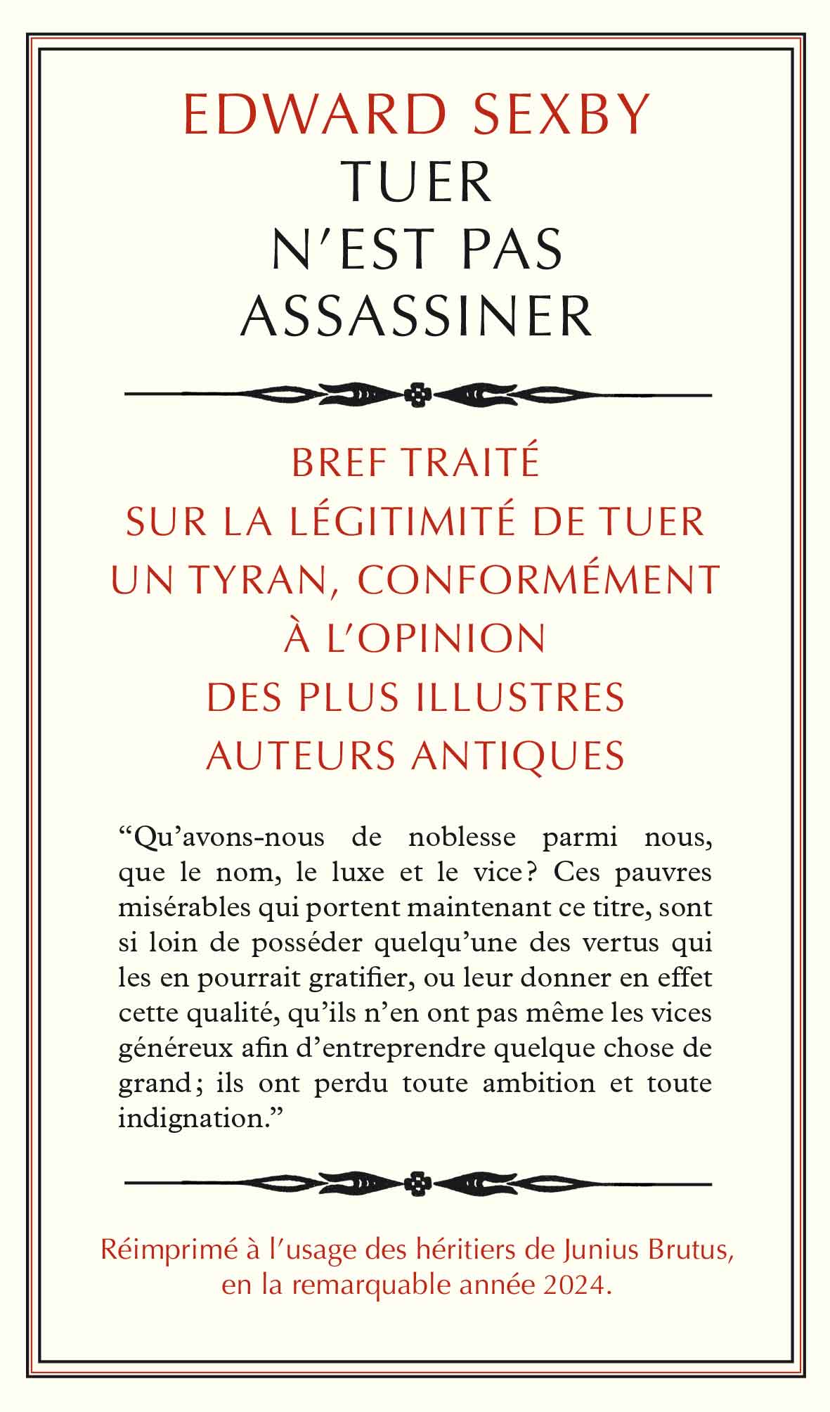 Tuer n'est pas assassiner - Edward Sexby