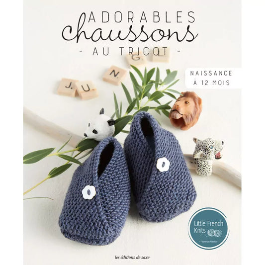 Adorables chaussons au tricot