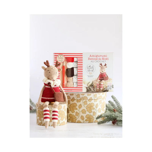 Coffret Amigurumi Renne de Noël au crochet