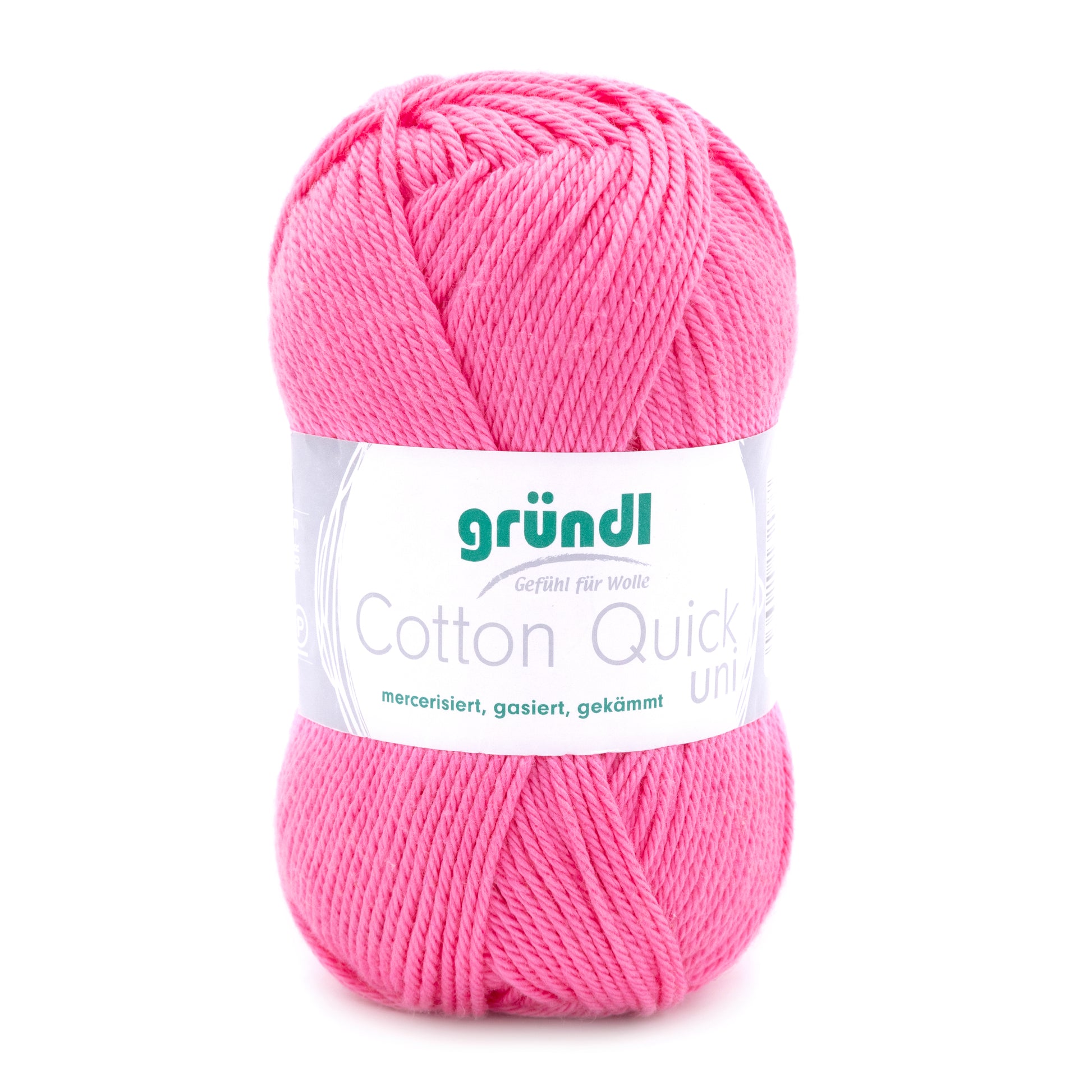 Fil à tricoter/crocheter Gründl Quick Uni, 10 pelotes de 50 g (aux couleurs  joyeuses 100 % coton, certifié OEKO-TEX, 50 g / 125 m, grosseur