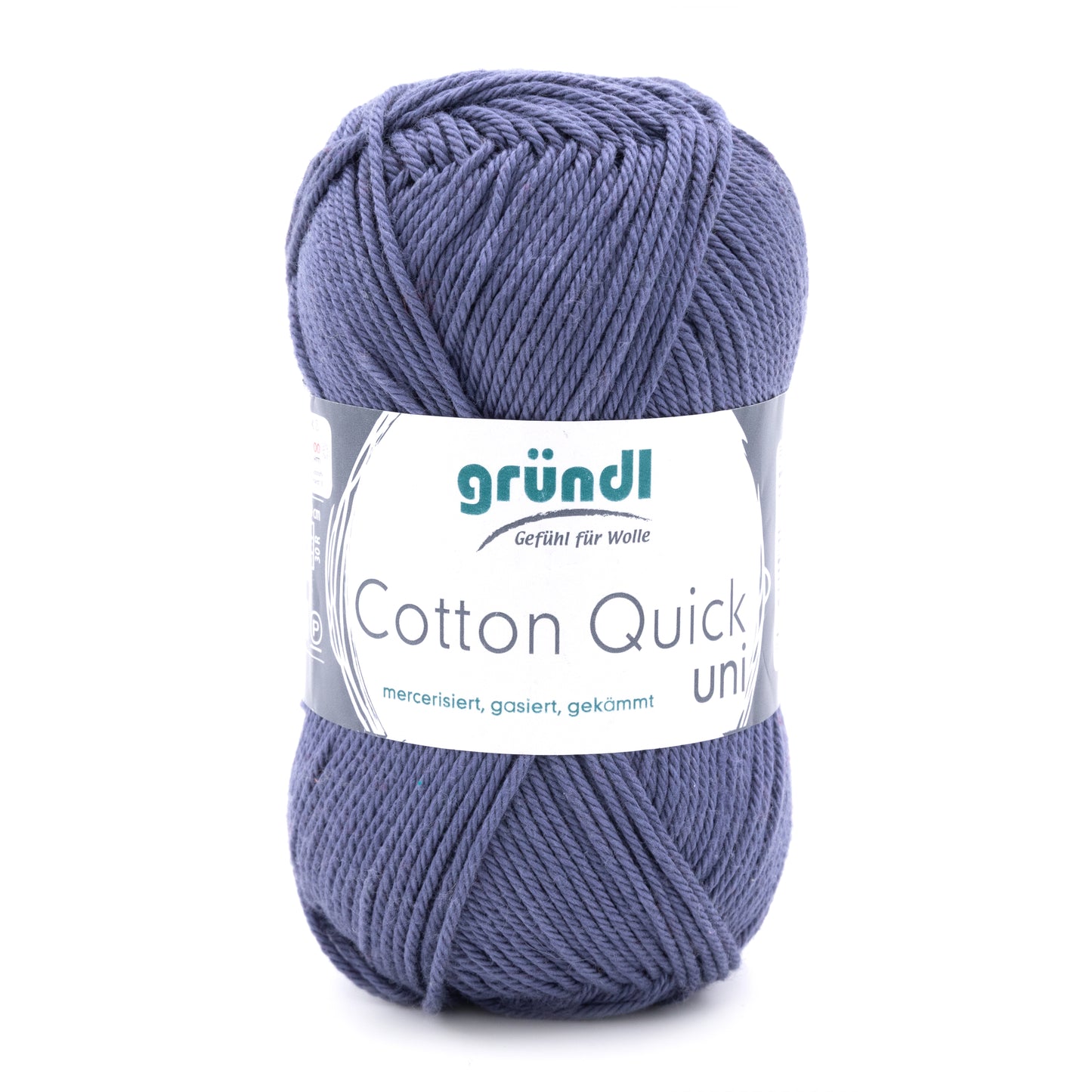 Cotton Quick Uni mercerisé by Gründl- pelotes de 50g/125m