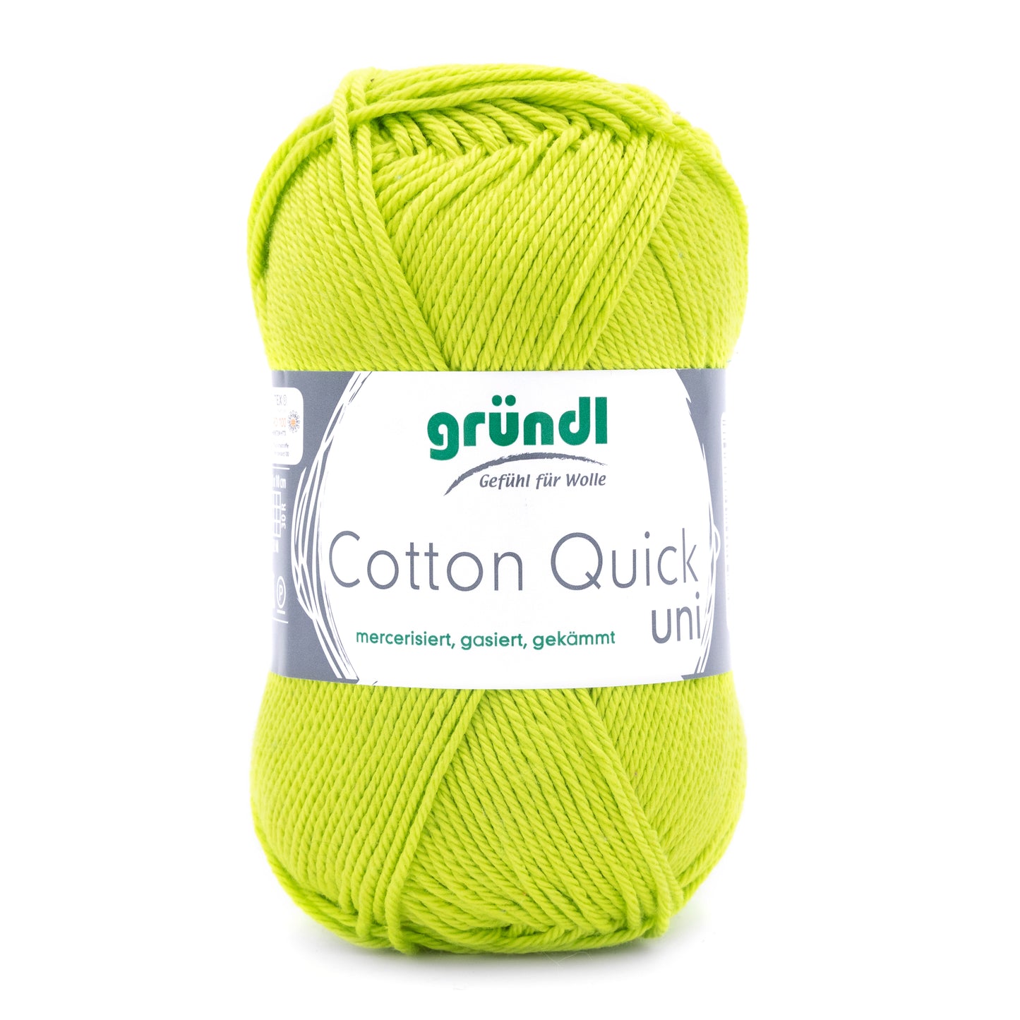 Cotton Quick Uni mercerisé by Gründl- pelotes de 50g/125m